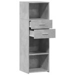 vidaXL Buffet haut gris béton 40x42 5x124 cm bois d'ingénierie