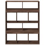 vidaXL Cloison de séparation chêne marron bois d'ingénierie