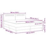 vidaXL Lit Box Spring avec matelas Cappuccino  Super King  en simili cuir