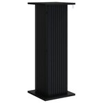 vidaXL Support de Plante 2 pc Noir 30 5 x 30 x 80 5 cm