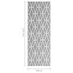vidaXL Tapis d'extérieur ARAKIL Gris 80x250 cm PP