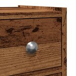 vidaXL Armoire de salle de bain étroite avec roulettes vieux bois