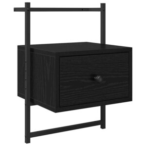 vidaXL Cabinet de chevet Chêne noir 35 x 30 x 51 cm Bois d'ingénierie