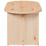 vidaXL Table basse Naturel 80 x 39 5 x 35 cm Bois de pin massif