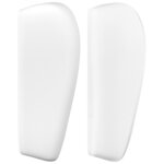 vidaXL Tête de lit avec oreilles Blanc 103x23x78/88 cm Similicuir