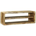 vidaXL Meuble TV Marron 100 x 32 x 36 cm Bois de manguier massif