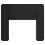 vidaXL Cabinet de Tête de Lit avec stockage Noir Bois d'ingénierie