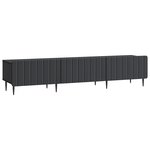 vidaXL Meuble TV avec tiroir Noir 147 x 34 5 x 32 cm Bois d'ingénierie