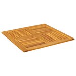 vidaXL Dessus de table 80x80x2 2 cm carré bois massif d'acacia