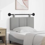 vidaXL Tête de lit suspendue Gris nuage Tissu
