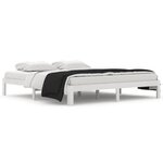 vidaXL Cadre de lit sans matelas blanc 180x200 cm