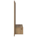 vidaXL Meuble TV mural Chêne artisan Bois d'ingénierie