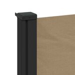 vidaXL Auvent latéral rétractable taupe 120x600 cm
