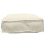 vidaXL Coussin Tissu Oxford Crème 60 x 40 x 8 cm