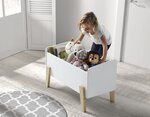 KIDDY Lit simple + Chevet + Barrière de lit + Coffre à jouets