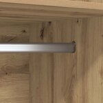 vidaXL Armoire avec étagère chêne artisanal Bois d'ingénierie