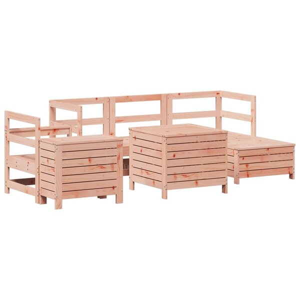 vidaXL Salon de jardin 7 Pièces bois massif sapin de douglas