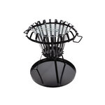 Perel Brasero avec bac à cendres Rond Noir BB650