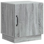 vidaXL Table de chevet Sonoma gris 43 x 34 5 x 47 cm Bois d'ingénierie