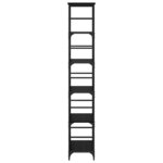 vidaXL Étagère Chêne noir 50 x 33 x 188 5 cm Bois d'ingénierie
