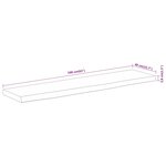 vidaXL Dessus de table 160x40x3 8 cm rectangulaire bois massif acacia