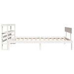 vidaXL Cadre de lit sans matelas blanc 90x200 cm bois de pin massif