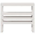 vidaXL Tête de lit avec étagères blanc 90 cm bois massif de pin