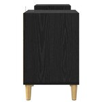 vidaXL Meuble TV Chêne noir 160 x 35 x 55 cm Bois d'ingénierie
