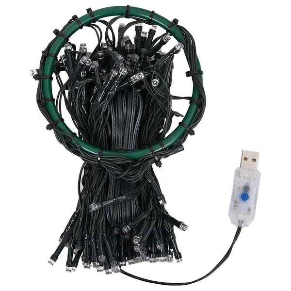 vidaXL Guirlande lumineuse filet d'arbre de Noël 300 LED 300 cm