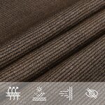 vidaXL Voile d'ombrage 160 g/m² Marron 3/4x3 m PEHD