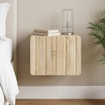 vidaXL Cabinet de chevet mural Chêne Sonoma 33 x 34 5 x 24 cm