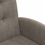 vidaXL Chaises de Salle à Manger avec Roues 2 Pièces Gris 58 x 67 x 97 cm