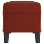 vidaXL Banc Rouge bordeaux 100x35x41 cm Similicuir