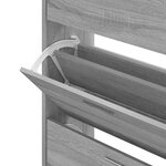 vidaXL Armoire à chaussures Sonoma gris 63x24x103 cm Bois d'ingénierie