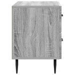 vidaXL Cabinet de chevet avec tiroir Sonoma gris 62 x 34 5 x 47 5 cm