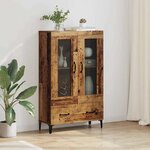 vidaXL Haut Armoire avec tiroir Bois Ancien 70 x 31 x 115 cm