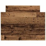 vidaXL Cadre de lit sans matelas vieux bois 100x200 cm bois ingénierie