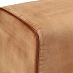 vidaXL Banc saut de cheval 160 cm Marron Cuir véritable et bois acacia