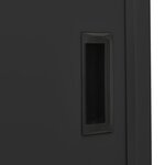 vidaXL Armoire de bureau et porte coulissante Anthracite 90x40x180 cm