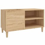 vidaXL Armoire à disques chêne sonoma 84 5x38x48 cm bois d'ingénierie