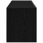 vidaXL Meubles TV avec éclairage LED 2 Pièces Chêne Noir 75x35x40 cm Bois d'ingénierie