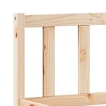 vidaXL Cadre de lit extra long sans matelas 200x220 cm bois massif pin