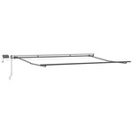 vidaXL Auvent manuel rétractable avec LED anthracite blanc 500x300 cm