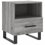 vidaXL Tables de chevet 2 Pièces sonoma gris 40x35x47 5 cm