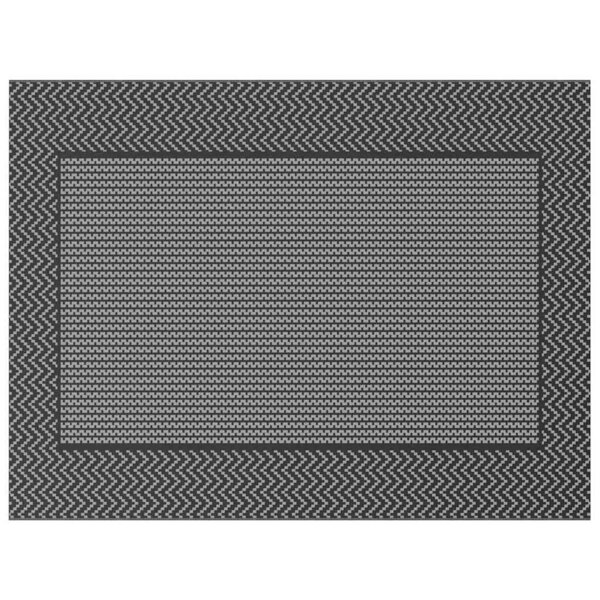 vidaXL Tapis d'extérieur ARAKIL Noir et gris 300 x 400 cm PP