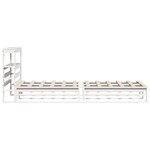 vidaXL Cadre de lit sans matelas blanc 90x190 cm bois de pin massif