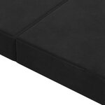 vidaXL Canapé-lit pliable 100 x 67 x 45 cm Noir