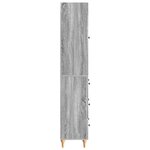 vidaXL Ensemble de Meubles 2 Pièces Sonoma gris 66 x 34 5 x 90 cm