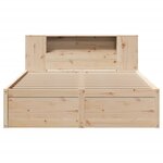 vidaXL Cadre de lit sans matelas 135x190 cm bois de pin massif