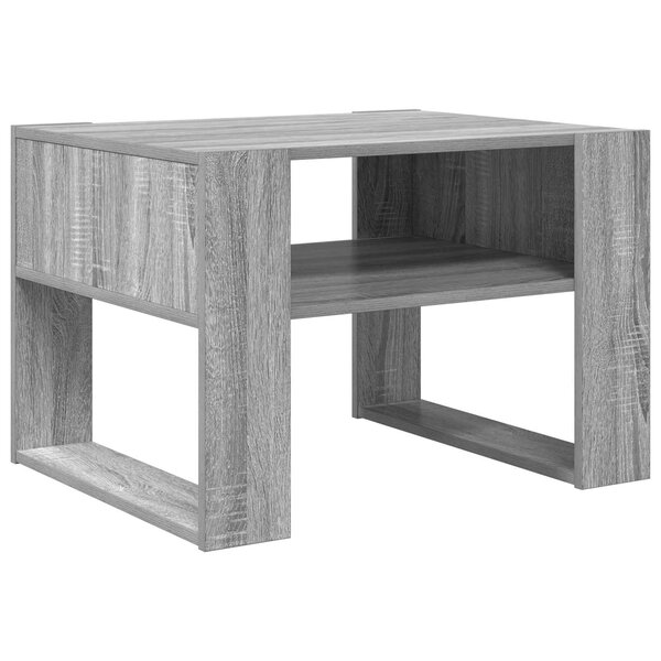 vidaXL Table basse Gris Sonoma 66 x 53 x 45 cm Bois d'ingénierie